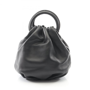 LOEWE BOUNCE Handbag 332.87.L40 leather Black Used Women