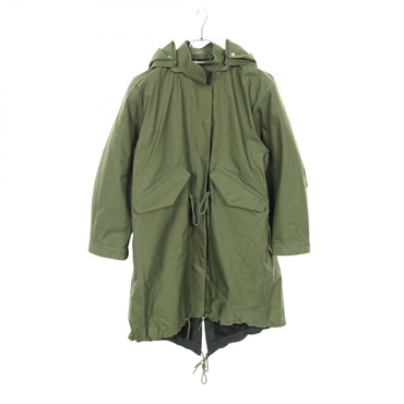 [15% OFF] Tory Burch Mod coat jacket cotton Green Used Women size S｜SALE