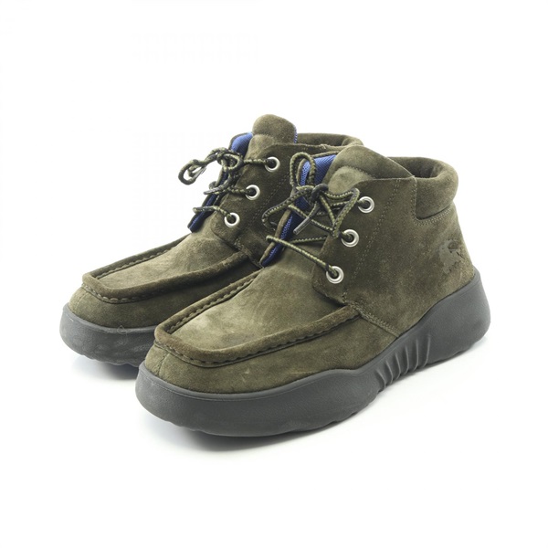 BURBERRY Boots Shoes Suede Khaki Used mens size 41