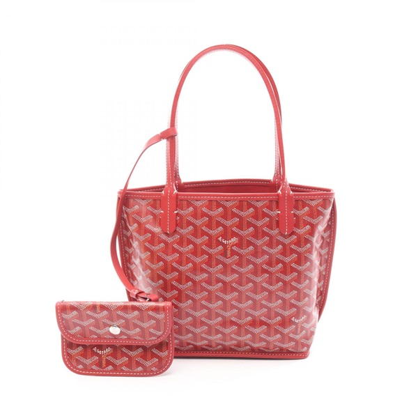 GOYARD ANJOU MINI Handbag ANJOUSMINCG02TY02P canvas leather Red Multicolor Used