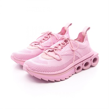Salvatore Ferragamo NIMA KNIT Sneakers Shoes #8 Fabric Pink Used Women