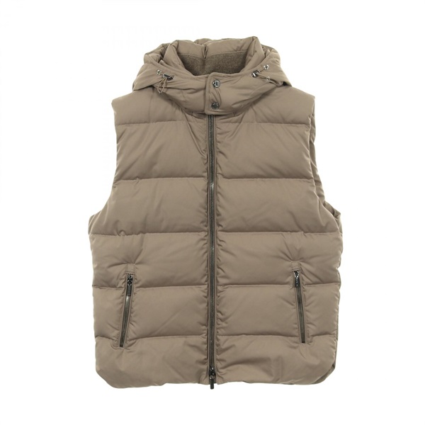 Moorer FIRE-WK Down vest with Hood polyester Beige #48 Used mens