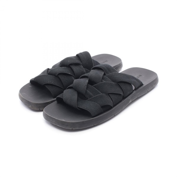 BOTTEGA VENETA INTRECCIATO STARFISH Sandals 651402 Fabric Black Used mens #42