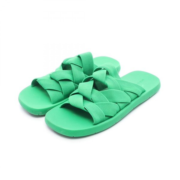 BOTTEGA VENETA INTRECCIATO STARFISH Sandals 651402 Fabric Green Used mens #42