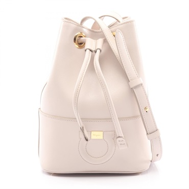 Salvatore Ferragamo Gancini Crossbody Shoulder Bag 21 H484 leather Pink Used