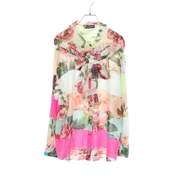 DOLCE & GABBANA blouse silk Multicolor #40 Used Women