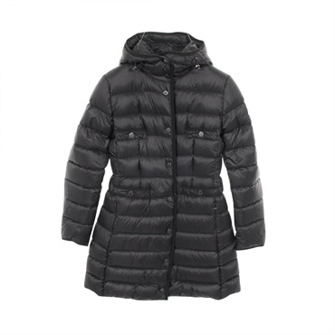 MONCLER HIRMA Down jacket coat hoodie #0 Nylon Black Used Women