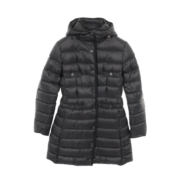 MONCLER HIRMA Down jacket coat hoodie #0 Nylon Black Used Women