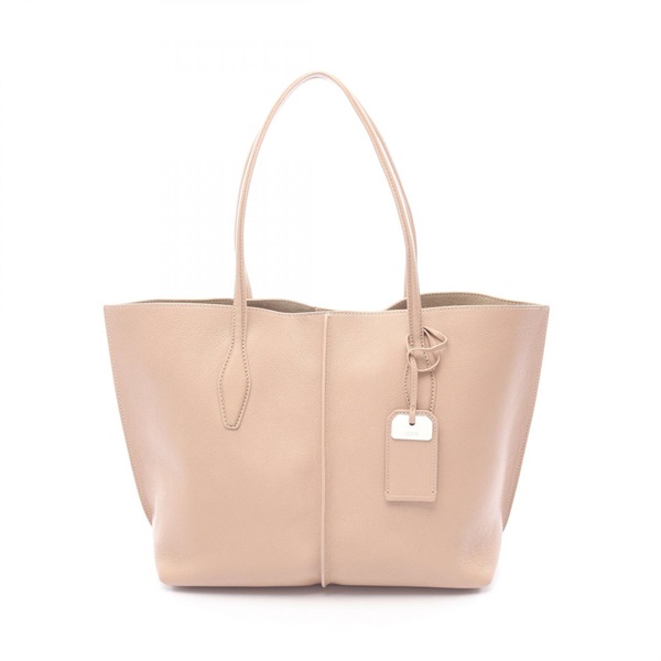 TOD'S JOY Tote Shoulder Bag leather Pink Used Women