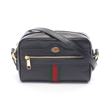 GUCCI Ophidia Crossbody Shoulder Bag 719885 leather Black Multicolor Used Women