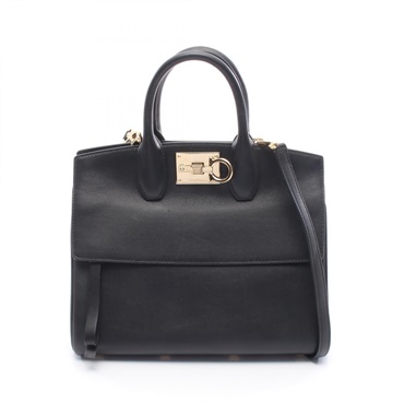 Salvatore Ferragamo STUDIO Gancini Shoulder Crossbody Handbag FZ-21 H159 Used