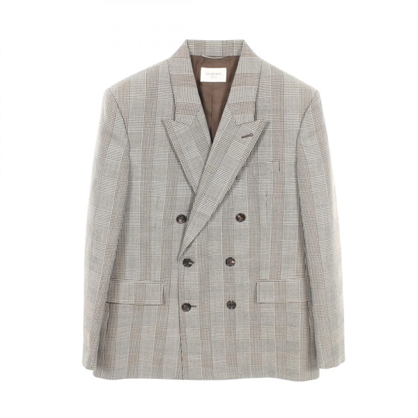 SAINT LAURENT PARIS tailored jacket #48 blouson wool Gray Used mens