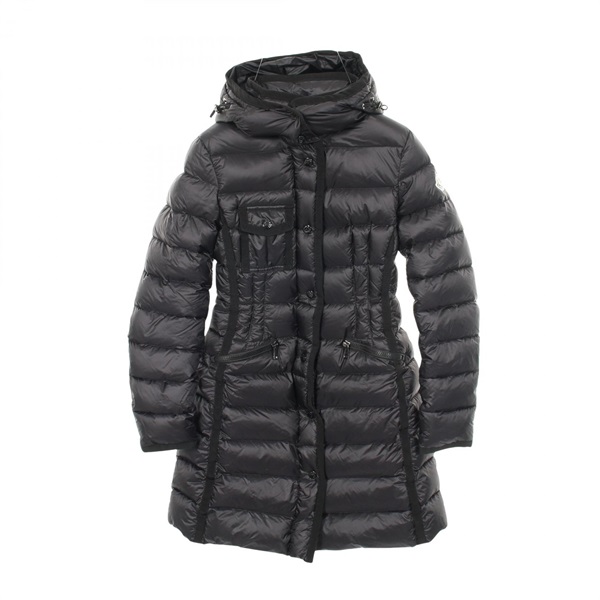 MONCLER HERMINE Down jacket #00 coat hoodie Nylon Black Used Women