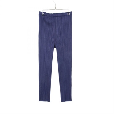 PLEATS PLEASE Pleated Pants #3 PP18-JF124 polyester Navy Used Women