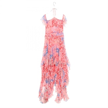 alice+olivia chiffon Dress #6 sleeveless silk Pink Multicolor Used Women