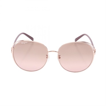 Salvatore Ferragamo Gancini Sunglasses Eyewear metal Gold Used Women