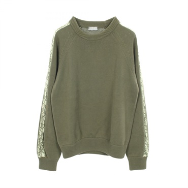 Christian Dior Oblique knit Pullover 113M638AT187 cotton Khaki #S Used mens