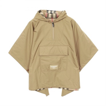 BURBERRY poncho Nylon Beige #L Used Women