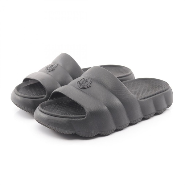 MONCLER LILO Sandals 4C00010 rubber Black #38 Used Women