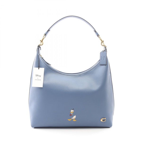 COACH x DISNEY Juliet 38 Shoulder Bag CDM78 B4PF7 leather Blue Used Women