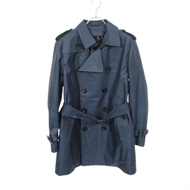 BURBERRY BLACK LABEL CRESTBRIDGE Trench coat D1A23-108-25 cotton Navy #L Used