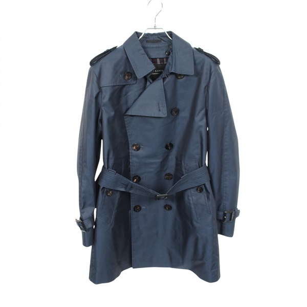 BURBERRY BLACK LABEL CRESTBRIDGE Trench coat D1A23-108-25 cotton Navy #L Used
