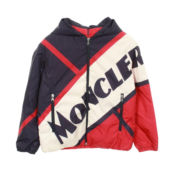 MONCLER BERT Down jacket Nylon Navy Red White #12anni 152cm Used Women