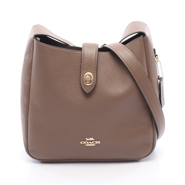 COACH Hadley Convertible Crossbody Shoulder Bag CW002 IMV2R leather Brown Used