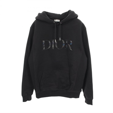 Dior × Peter Doig Logo Hoodie cotton Black #XS Used mens