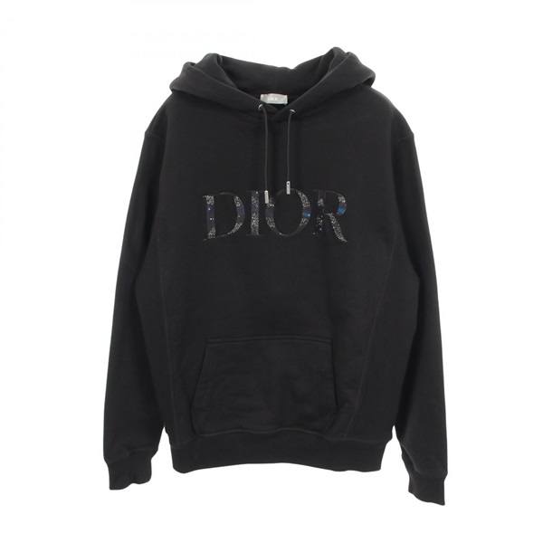 Dior × Peter Doig Logo Hoodie cotton Black #XS Used mens