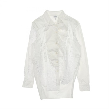 LOEWE Shirt Blouse cotton White #S Used Women