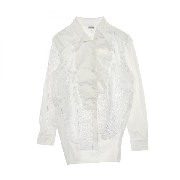 LOEWE Shirt Blouse cotton White #S Used Women