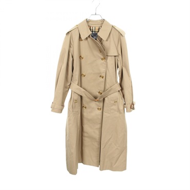Burberrys' Trench coat Cotton Polyester Beige Used Women