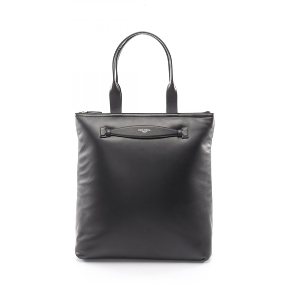 DOLCE & GABBANA Shopping Tote Bag leather Black Used mens