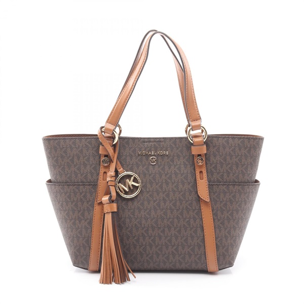 Michael Kors Sullivan Small Tote Handbag 30T0GNXT0B canvas leather Brown Used