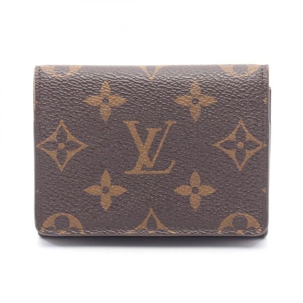 LOUIS VUITTON Enveloppe Carte de Visite Card Case M62920 Monogram Used unisex LV