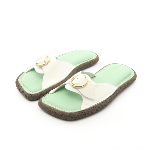 DRIES VAN NOTEN buckle Sandals leather White #38 Used Women