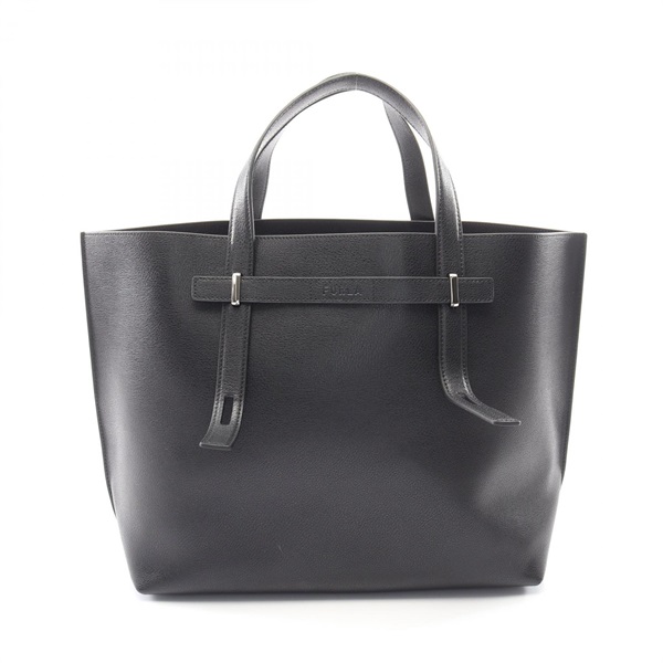 Furla MAN GIOVE L Hand Tote Bag U667M07 leather Black Used mens