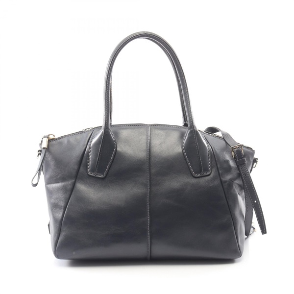 TOD'S D Shoulder crossbody Handbag leather Navy Used Women