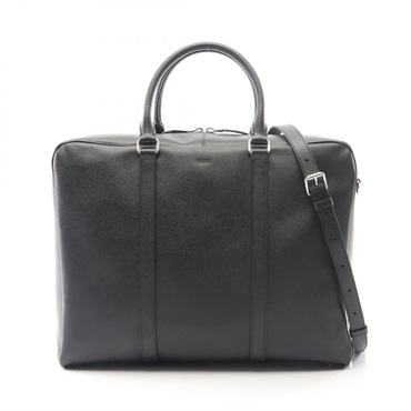 TOD'S Business Hand Shoulder Crossbody bag leather Black Used mens