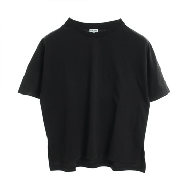 LOEWE Anagram T-shirt Short sleeve Top cotton Black Used Women size XS