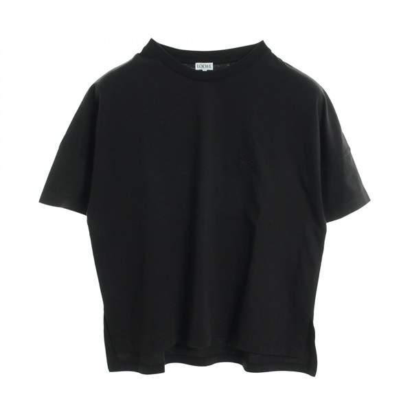 LOEWE Anagram T-shirt Short sleeve Top cotton Black Used Women size XS