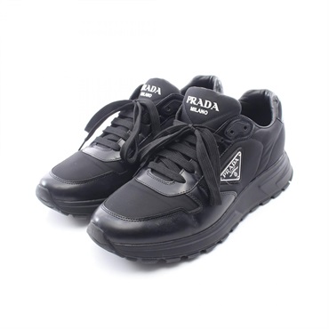 PRADA PRAX 01 Re-Nylon Triangle logo Sneakers Shoes #8 1/2 Nylon Black Used mens