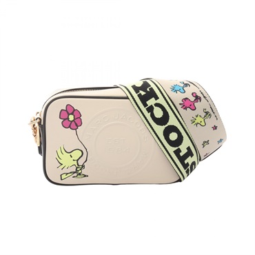 MARC JACOBS × PEANUTS Shoulder Bag 4S3HCR011H01 leather Beige Used Women