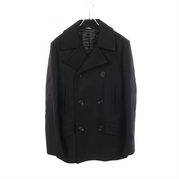 DOLCE & GABBANA Pea Coat Jacket #48 wool Black Used mens