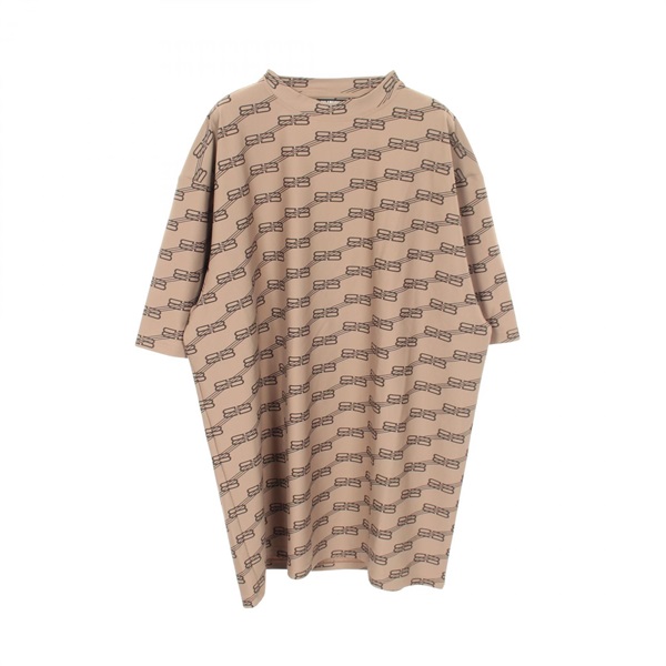 BALENCIAGA SWIMWEAR BB Monogram Short sleeve T-shirt Nylon Brown #XS Used mens