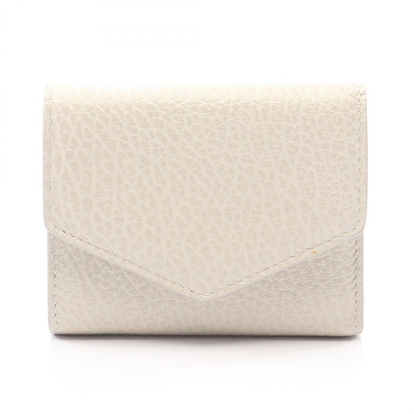 Maison Margiela 11 Tri-fold wallet S56UI0136 leather White Used Women