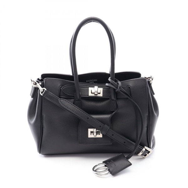 BALENCIAGA BEL AIR Carryall Mini shoulder crossbody Handbag 823888 leather Black