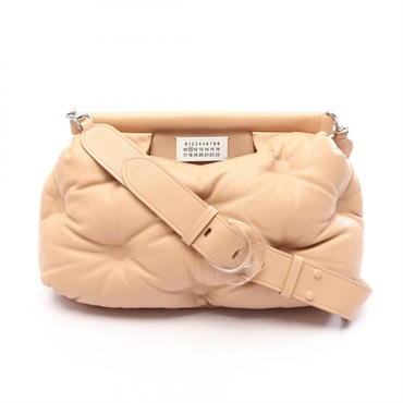 Maison Margiela 11 GLAM SLAM Shoulder Crossbody Bag S56WG0177 leather Beige Used