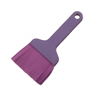 HERMES Petit H Pendant Brosse Pendant top leather Purple Used Women